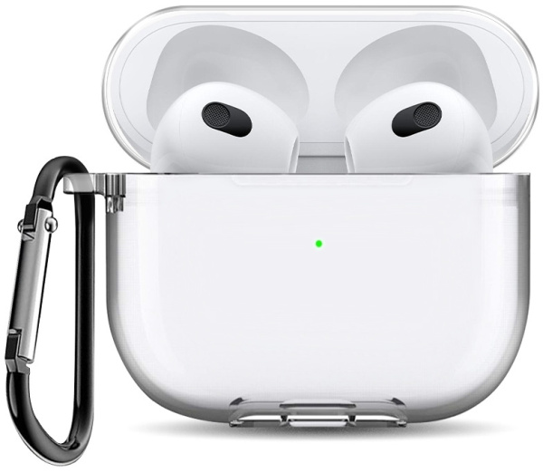 Чехол Gurdini для Airpods Pro 3, силикон, прозрачный
